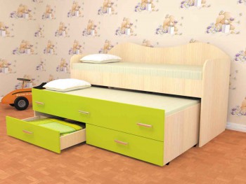Детская двухместная кровать Нимфа в Подгорном - podgornyj.mebel54.com | фото