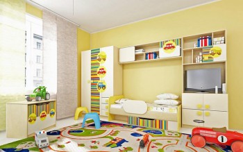 Детская комната Клаксон (Бежевый/корпус Клен) в Подгорном - podgornyj.mebel54.com | фото