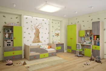 Детская комната Пуговка в Подгорном - podgornyj.mebel54.com | фото