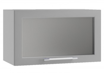 Гарда ПГС 600 шкаф верхний горизонтальный со стеклом Белый в Подгорном - podgornyj.mebel54.com | фото