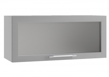 Гарда ПГС 800 шкаф верхний горизонтальный со стеклом Белый в Подгорном - podgornyj.mebel54.com | фото