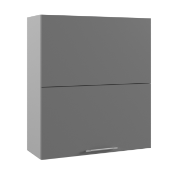 Гарда ВПГПМ 800 шкаф верхний высокий Blum Aventos (Белый Эмалит/корпус Серый) в Подгорном - podgornyj.mebel54.com | фото