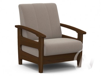 Кресло для отдыха Омега (орех лак/CATANIA COCOA) в Подгорном - podgornyj.mebel54.com | фото