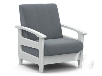 Кресло для отдыха Омега (снег лак/CATANIA SILVER) в Подгорном - podgornyj.mebel54.com | фото