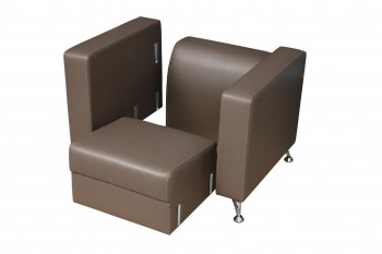 Кресло для отдыха "Премиум" (кож. зам. латте)/осн. в Подгорном - podgornyj.mebel54.com | фото