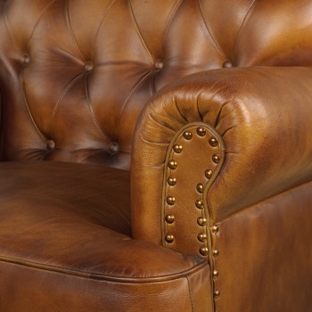 Кресло кожаное Чарльз в Подгорном - podgornyj.mebel54.com | фото