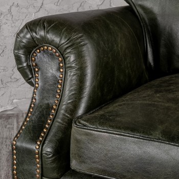 Кресло кожаное Лофт Аристократ (ширина 1070 мм) в Подгорном - podgornyj.mebel54.com | фото