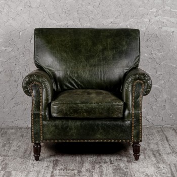 Кресло кожаное Лофт Аристократ (ширина 1070 мм) в Подгорном - podgornyj.mebel54.com | фото