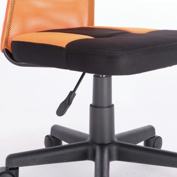 Кресло компактное BRABIX Smart MG-313 (черный, оранжевый) в Подгорном - podgornyj.mebel54.com | фото