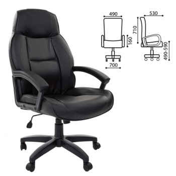 Кресло офисное BRABIX Formula EX-537 (черный) в Подгорном - podgornyj.mebel54.com | фото