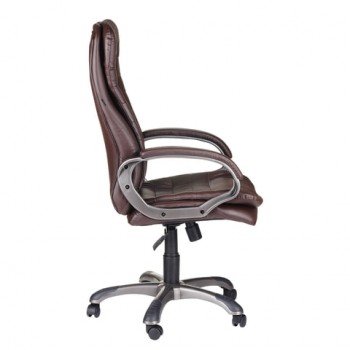 Кресло офисное BRABIX Omega EX-589 (коричневое) в Подгорном - podgornyj.mebel54.com | фото