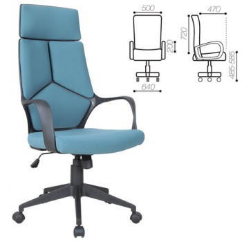 Кресло офисное BRABIX Prime EX-515 (голубая ткань) в Подгорном - podgornyj.mebel54.com | фото