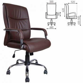 Кресло офисное BRABIX Space EX-508 (коричневый) в Подгорном - podgornyj.mebel54.com | фото