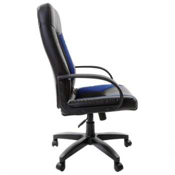 Кресло офисное BRABIX Strike EX-525 (сине-черный) в Подгорном - podgornyj.mebel54.com | фото
