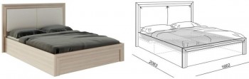 Кровать 1,6 Глэдис (М32) с подъемным механизмом в Подгорном - podgornyj.mebel54.com | фото