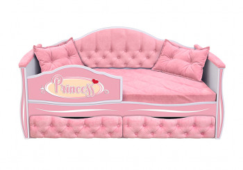 Кровать 160 серии Иллюзия 2 ящика 15 Бледно-розовый (подушки) в Подгорном - podgornyj.mebel54.com | фото