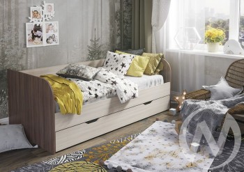 Кровать детская Балли 2-х уровневая (шимо темный/шимо светлый) в Подгорном - podgornyj.mebel54.com | фото