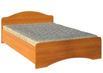 Кровать двойная 1600-1 без матраса (круглые спинки) Вишня Оксфорд в Подгорном - podgornyj.mebel54.com | фото