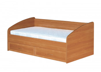 Кровать с ящиками с задней спинкой 900-1 без матраса Вишня Оксфорд в Подгорном - podgornyj.mebel54.com | фото