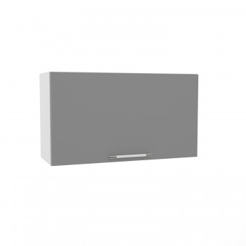 Квадро ВПГ 800 шкаф верхний горизонтальный высокий (Белый софт/корпус Серый) в Подгорном - podgornyj.mebel54.com | фото