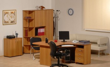 Мебель для персонала Рубин 42 Светлый миланский орех в Подгорном - podgornyj.mebel54.com | фото