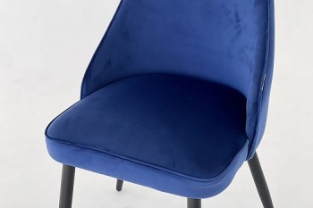 Набор стульев Милан 2 шт (синий велюр/белый) в Подгорном - podgornyj.mebel54.com | фото