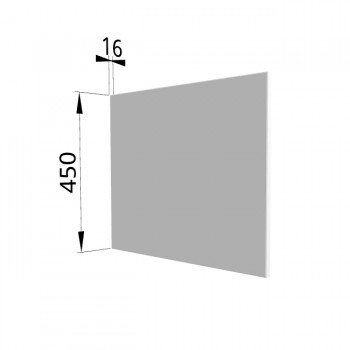 Панель торцевая (для шкафа горизонтального глубокого высокого) ГВПГ Ройс (Белый софт) в Подгорном - podgornyj.mebel54.com | фото