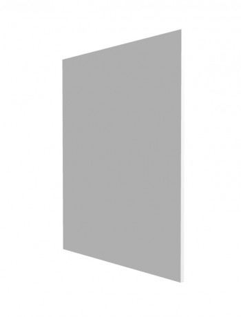 Панель торцевая С Ройс (для шкафов нижних) Белый софт в Подгорном - podgornyj.mebel54.com | фото