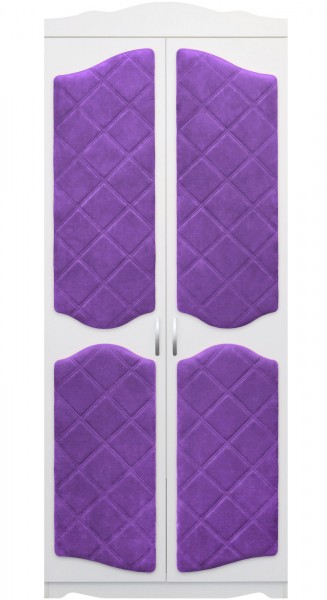 Шкаф 2-х створчатый серии Иллюзия 32 фиолетовый в Подгорном - podgornyj.mebel54.com | фото