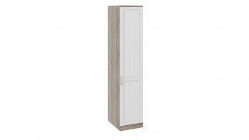 Шкаф для белья с 1-ой дверью правый «Прованс» (Дуб Сонома трюфель/Крем) 580 в Подгорном - podgornyj.mebel54.com | фото
