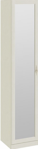 Шкаф для белья с 1-ой зеркальной дверью узкий «Лючия» (Штрихлак) в Подгорном - podgornyj.mebel54.com | фото