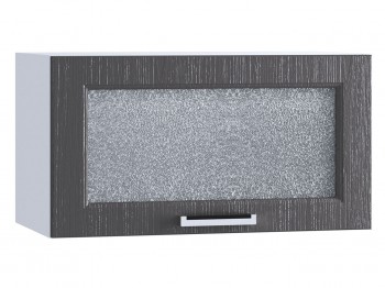 Шкаф верхний горизонтальный со стеклом 600, ШВГС 600 (Клен серый/корпус белый) в Подгорном - podgornyj.mebel54.com | фото
