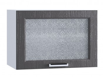 Шкаф верхний горизонтальный со стеклом 609, ШВГС 609 (Клен серый/корпус белый) в Подгорном - podgornyj.mebel54.com | фото