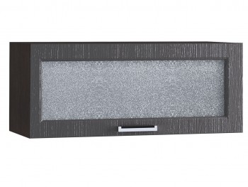 Шкаф верхний горизонтальный со стеклом 800, ШВГС 800 (Клен серый/корпус венге) в Подгорном - podgornyj.mebel54.com | фото
