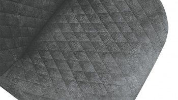 Стул «Оливер» К1С Черный муар/Микровелюр Wellmart Graphite в Подгорном - podgornyj.mebel54.com | фото