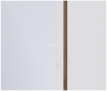 Веста СБ-2258 Шкаф 3х дверный с зеркалом Дуб Бунратти/Белый глянец в Подгорном - podgornyj.mebel54.com | фото