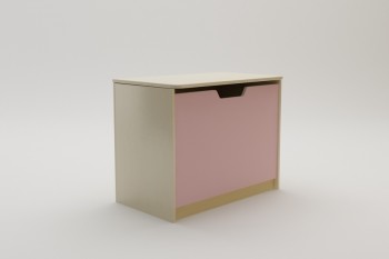 Ящик для игрушек Грэйси (Розовый/корпус Клен) в Подгорном - podgornyj.mebel54.com | фото